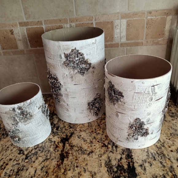 handcrafted Other - Set of 3 Canisters